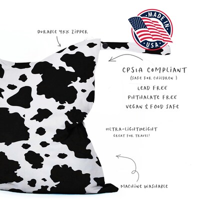 Cow Print Wet Bag in Four Sizes - image2